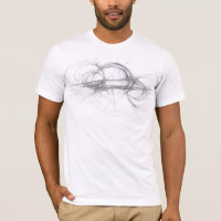 Kugelförmiges Horizont-Fraktal-T-Shirt