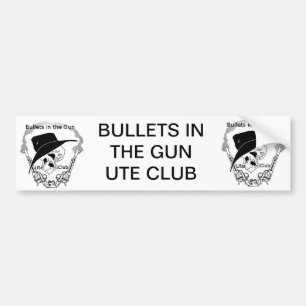 Kugeln im Gewehr Ute-Verein-Autoaufkleber Autoaufkleber