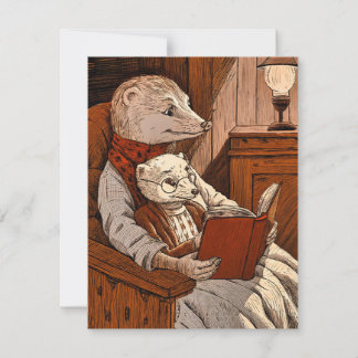 Kugeln lesen ein Buch Dankeskarte