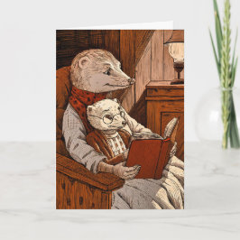 Kugeln lesen ein Buch Karte