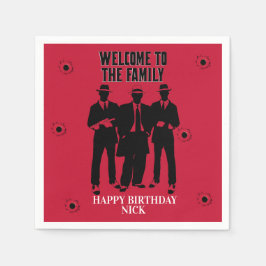 Kugeln und Gangster Party Napkins Serviette