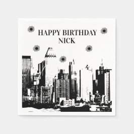 Kugeln und Gangster Party Napkins Serviette