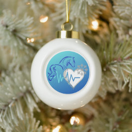 Kugelschmuck Winter Logo Keramik Kugel-Ornament