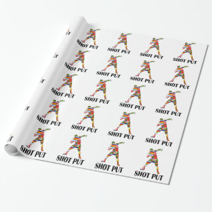 Kugelstoßen Geschenkpapier