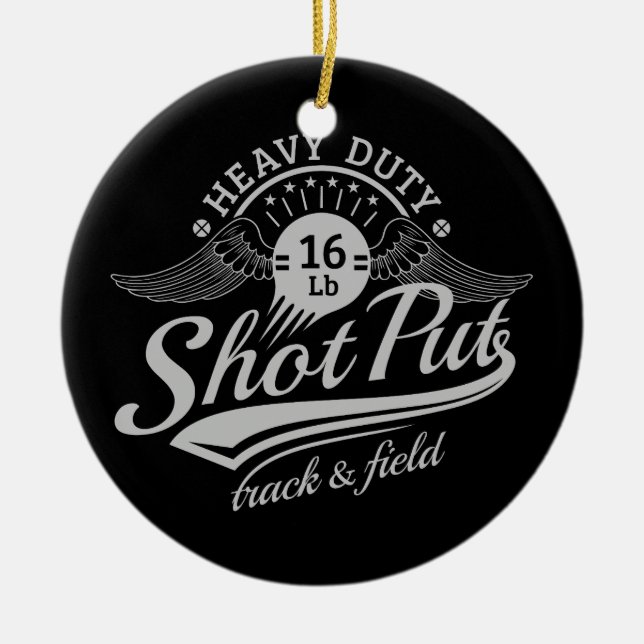 Kugelstoßenflügel Keramikornament (Vorne)