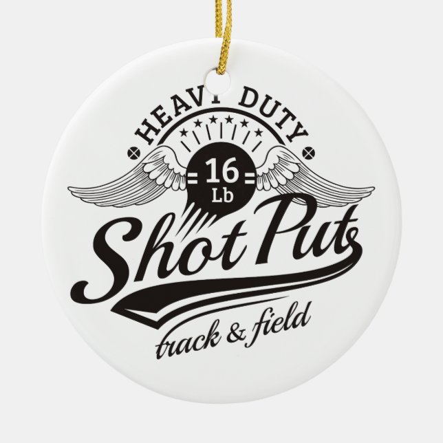 Kugelstoßenflügel Keramikornament (Vorne)