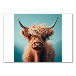 Kuh (牛 / う し) - japanische Flash Cards Tischnummer