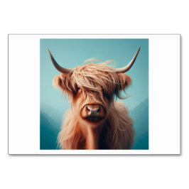 Kuh (牛 / niú) - Chinesische Flash Cards Tischnummer