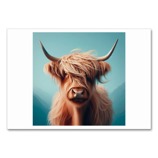 Kuh (소) - Koreanische Flash-Karten Tischnummer (Vorderseite)