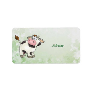 Kuh  adressaufkleber