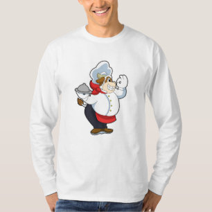 Kuh als Kellner mit Servierplatte T-Shirt