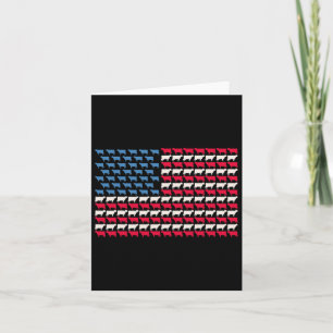 Kuh Amerikanische Flagge Heifer Us 4. Juli Farm Ca Karte