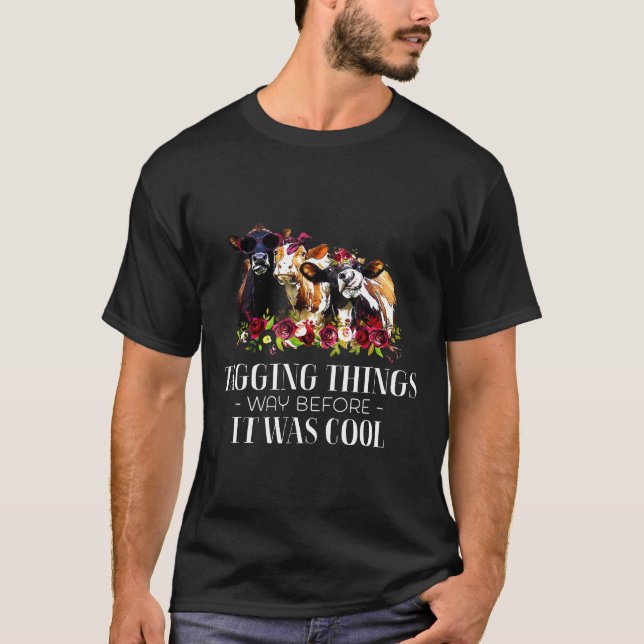 Kuh Angus markiert Dinge, bevor es cool war T-Shirt (Vorderseite)