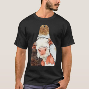 Kuh-Anhänger Rindleder Südstaaten Western Bauernho T-Shirt