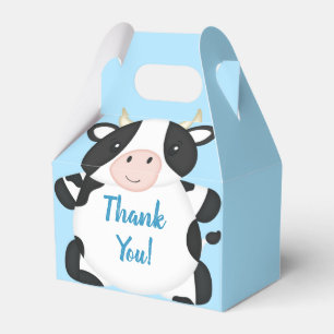 Kuh Baby Dusche Blue Geschenkschachtel