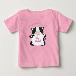Kuh Baby Dusche Farm Pink Girl T-shirt