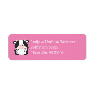 Kuh Baby Dusche Rosa