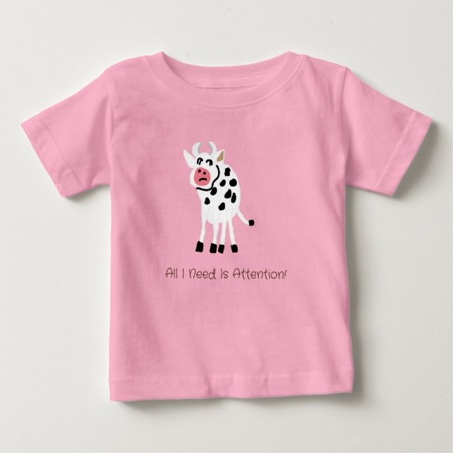 Kuh Baby T-shirt (Vorderseite)