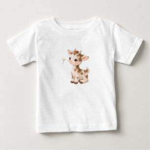 Kuh-Baby-T-Shirt – Süße gefleckte und gestreifte B Baby T-shirt