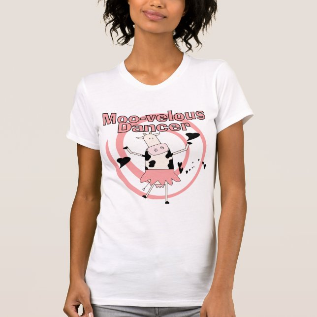 Kuh-Ballerina-T-Shirts und Geschenke T-Shirt (Vorderseite)