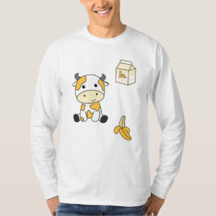 Kuh Banana Kawaii Retro Japanische Bananenkühe T-Shirt