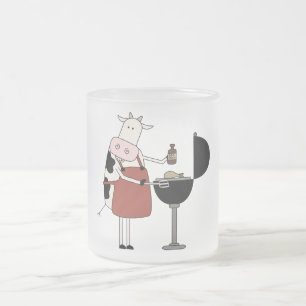 Kuh Barbeque Tshirts und Geschenke Mattglastasse