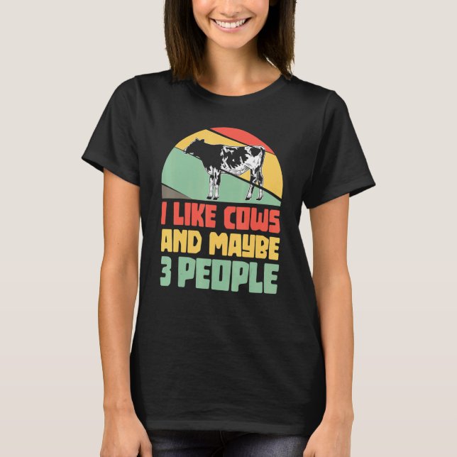 Kuh Bauer Beef Landwirtschaft Spaß T-Shirt (Vorderseite)