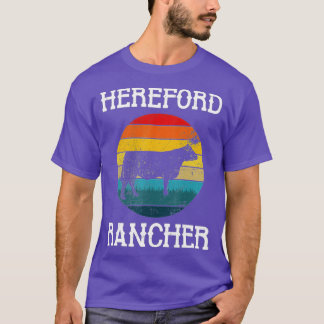 Kuh Bauer Cattle Hereford Rancher T-Shirt