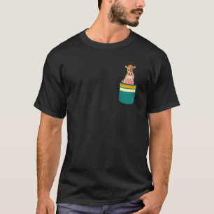 Kuh Bauernhof Tier Landwirt Niedlich Taschenkuh T-Shirt