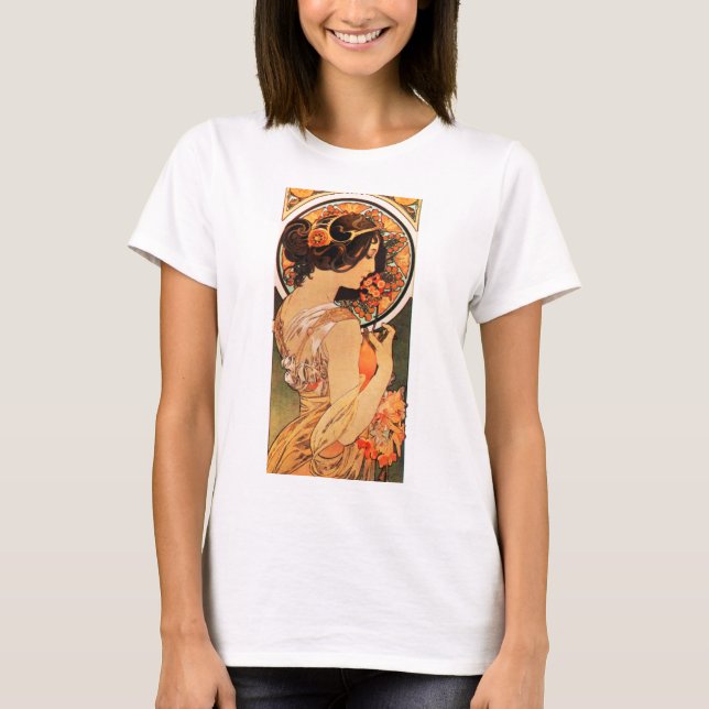 Kuh-Beleg-T - Shirt Alphonse Mucha (Vorderseite)