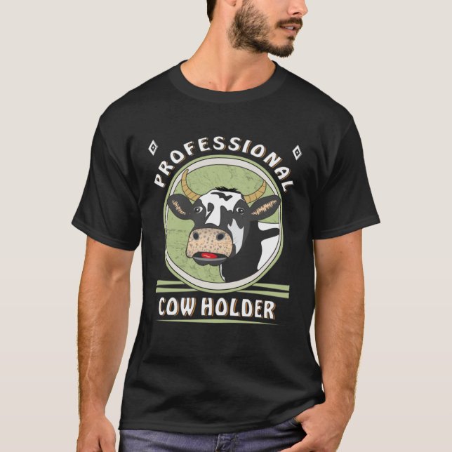 Kuh Berufliche Kuhhalter Bauer Kühe T-Shirt (Vorderseite)