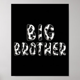 Kuh Big Brother Geburtstagsfamilie Matching Väter Poster