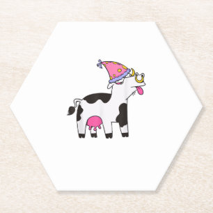 Kuh Birthday Hat Thema Cattleman Bauer Bday Party Untersetzer