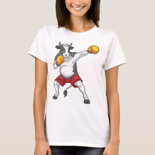 Kuh Boxer Boxhandschuhe Boxen T-Shirt
