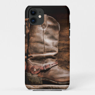 Kuh Boy Boots Spur Country Rope Holz IPHONE 5 Fall Case-Mate iPhone Hülle