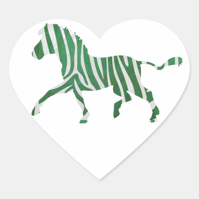 Kuh Braun und Weiße Silhouette Herz-Aufkleber (Vorderseite)