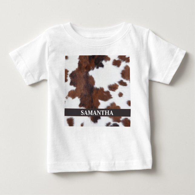 Kuh Brown Baby Baby T-shirt (Vorderseite)