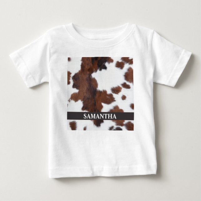 Kuh Brown Baby T-shirt (Vorderseite)