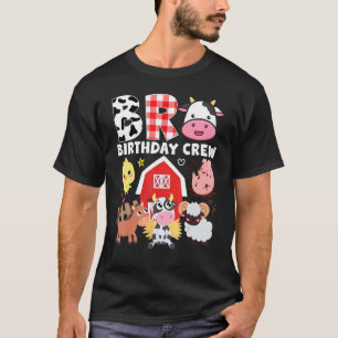 Kuh Bruder Geburtstag Crew Bauernhof Thema Tiere K T-Shirt