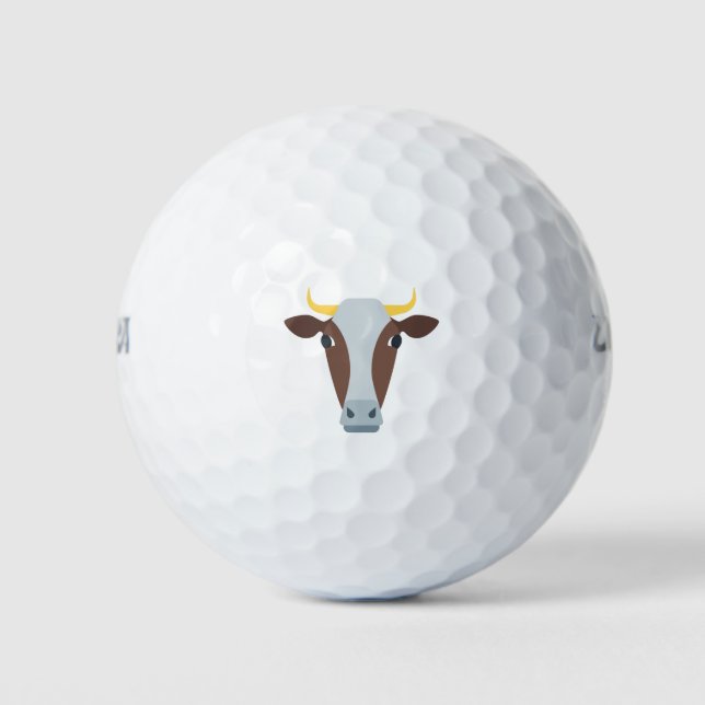 Kuh Bull Head Golfball (Vorderseite)