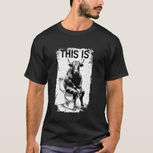 Kuh Bullen Mist Lustiger Papa-Witz Sarkastisches P T-Shirt