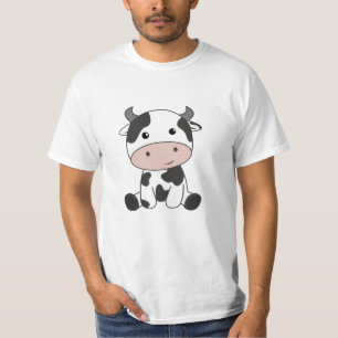Kuh Calf Baby Kuh Patches Niedlich T-Shirt
