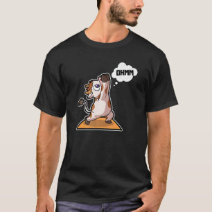 Kuh Calf Yoga Posen Sport Gymnastik Ohm Herzschlag T-Shirt