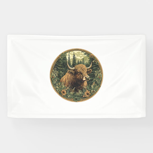 Kuh Cottage Kern Floral Kuh Banner (Horizontal)
