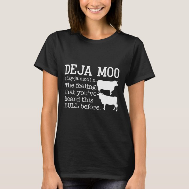 Kuh  Deja Moo Kuh T-Shirt (Vorderseite)