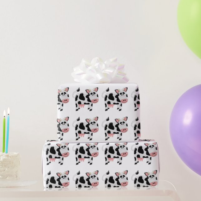 Kuh Design Geschenkpapier (Partygeschenke)
