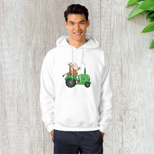Kuh, die einen Traktor fährt Hoodie