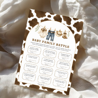 Kuh-Druck-Baby-Familien-Battle-Spiel Kleiner Cowbo