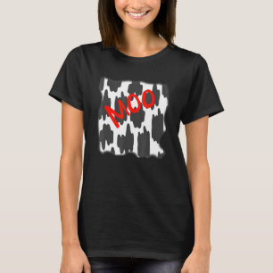 Kuh-Druck einfaches Halloween-Kostüm T-Shirt