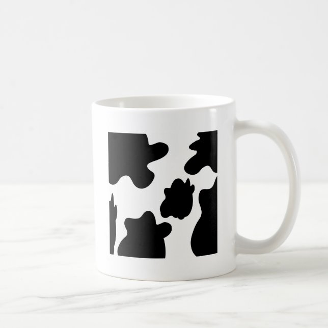 Kuh-Druck Kaffeetasse (Rechts)